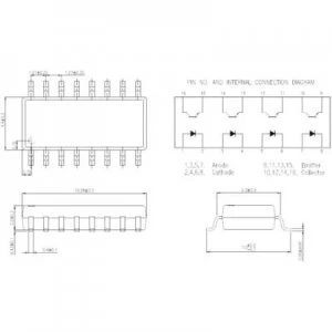 Image of Isocom Components IS281 4 Optoisolator