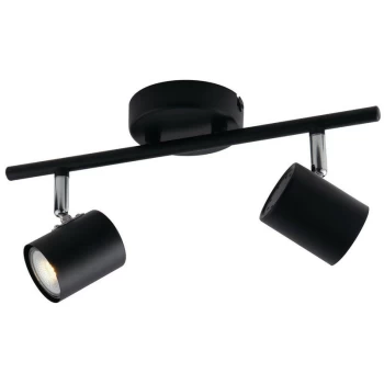 Image of Fan Europe Lighting - Fan Europe SPOT 2 Light Twin Spotlight Black 33x15cm