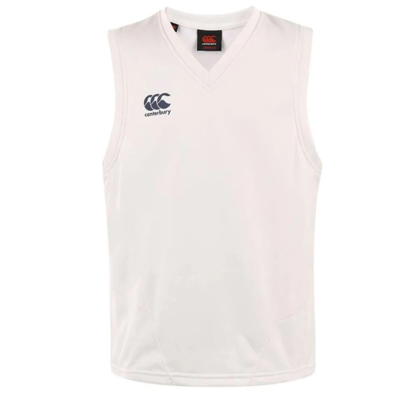 Image of Canterbury Canterbury Men Sleeveless Cricket Vest in Cream Size: X-Small Cream XS Male 5063806439158