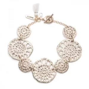 Image of Ladies Lonna And Lilly Silver Plated Fancy Filigree Bracelet