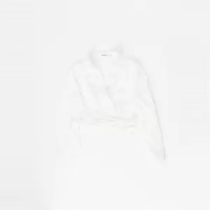 Image of Missguided Asymmetrical Button Shirt - White
