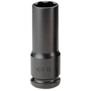 Image of Facom 1/2" Drive Deep Thin Wall Hexagon Impact Socket 1/2" 17mm