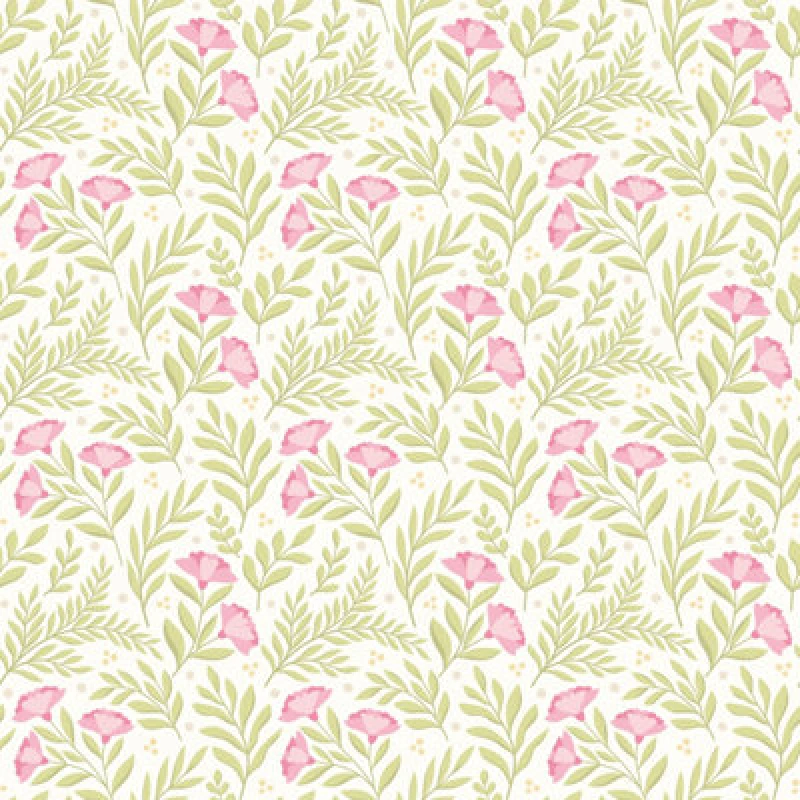 Image of Hoopla Walls Petite Posy Rose & Apple Smooth Matt Wallpaper