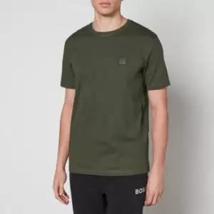 Image of BOSS Orange Tales Logo-Appliqued Cotton-Jersey T-Shirt - M