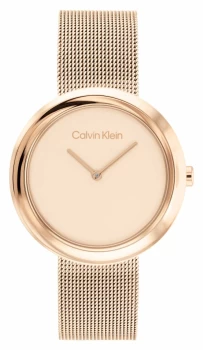 Image of Calvin Klein 25200013 Rose Gold Dial Rose Gold Stainless Watch