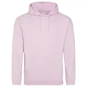 Image of Awdis Unisex College Hooded Sweatshirt / Hoodie (L) (Baby Pink)