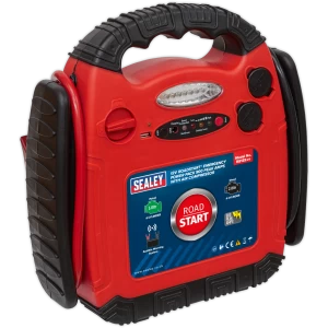 Image of Sealey RS132 RoadStart Emergency Jump Starter, Power Pack and Compressor Pump 12v