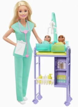 Image of Barbie Career Baby Doctor Doll Playset