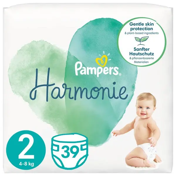 Image of Pampers Harmonie Size 2 39 Nappies