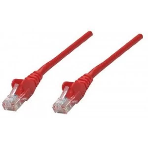 Image of Intellinet Network Patch Cable Cat6 30m Red Copper U/UTP PVC RJ45 Gold Plated Contacts Snagless Booted Polybag