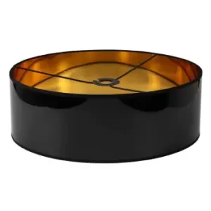 Image of Luminosa Lighting - Round, 450 x 150mm Shade, Gold, Black