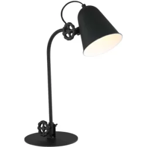 Image of Sienna Dolphin Desk Task Lamp Black Matt