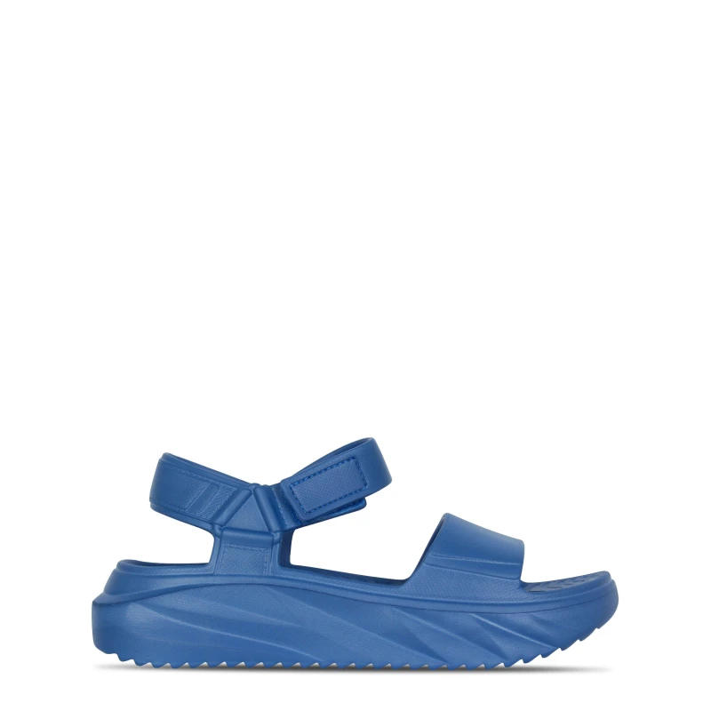 Image of Fabric Platform Sandals Womens - Blue Blue 4