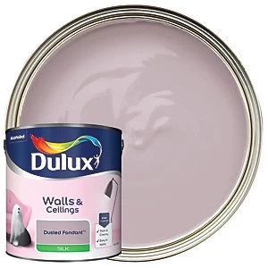 Image of Dulux Walls & Ceilings Dusted Fondant Silk Emulsion Paint 2.5L