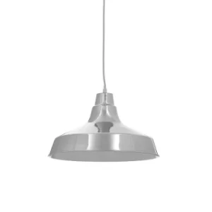 Image of Interiors by PH Brinn Metal Pendant Light Metal Finish, Chrome