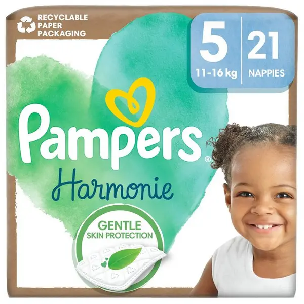Image of Pampers Harmonie Size 5 21 Nappies
