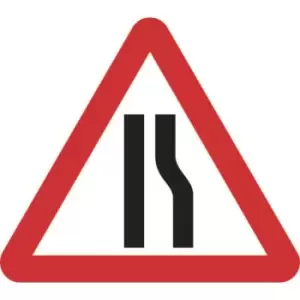 Image of 600MM Triangle Temporary Sign & Frame - Road Narrows Right
