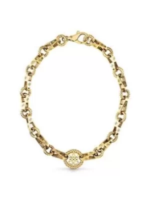 Image of Guess 4G Vintage Ladies Necklace, Silver, Women