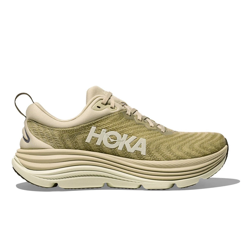 Image of Hoka Gaviota 5 Brown Beige Shoes AW25, Size EU 46