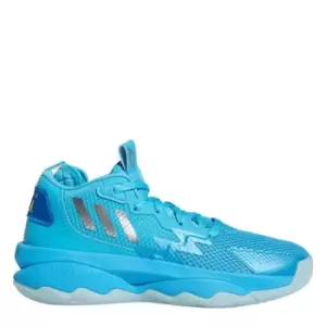 Image of Adidas Performance Dame 8 Junior, Sigcya/Silvmt/Shocya, Unisex, Basketballschoes pre school, GW8998