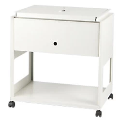 Image of Suspension Filing Trolley with Lockable Lid A4Foolscap Grey Steel Capacity 120 Files