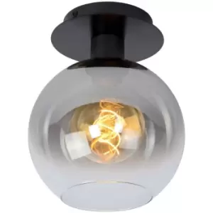 Image of Lucide MARIUS - Flush Ceiling Light - 1xE27 - Black