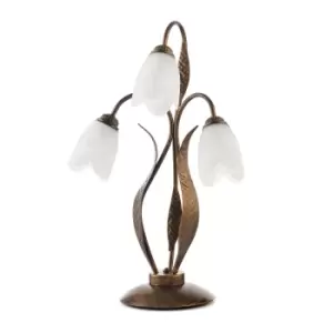 Image of Sonia Glass Table Lamp, Glass Shades, 3x E14