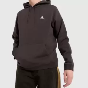 Image of Converse Go To Embroidered Star Hoodie In Brown