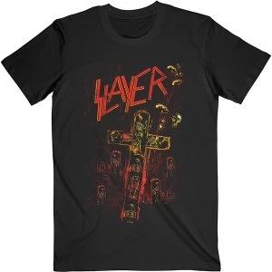 Image of Slayer - Blood Red Unisex Medium T-Shirt - Black