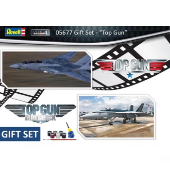 Image of Top Gun Movie 1:72 Scale Level 4 Revell Model Kit Gift Set