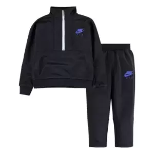 Image of Nike half Zip Top And Pants Set Baby Boys - Black