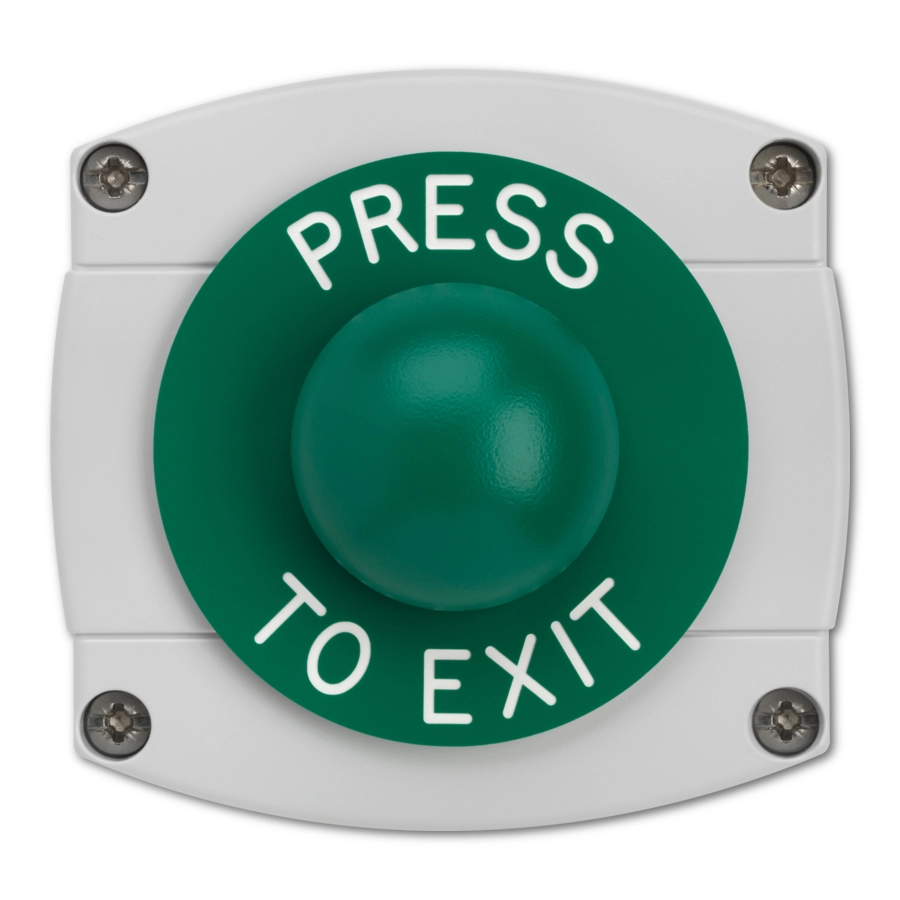 Image of Surface Mounted Press To Exit Green Dome Button