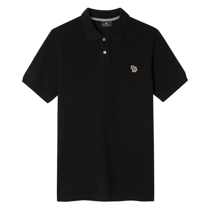 Image of Paul Smith Zebra Regular Polo Shirt - Black S