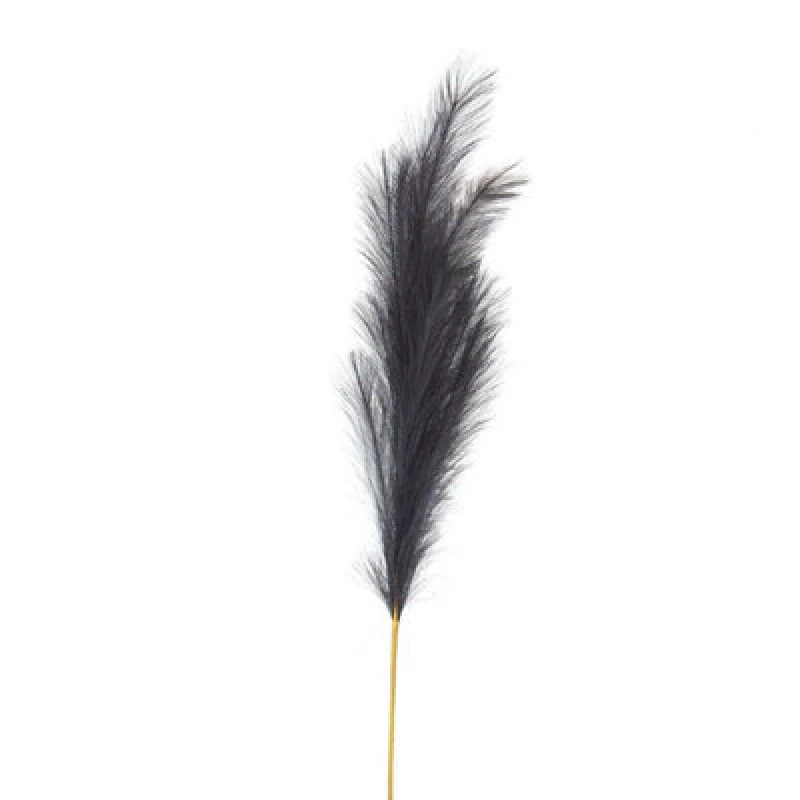 Image of Hill Interiors Grey Large Faux Pampas Grass Stem