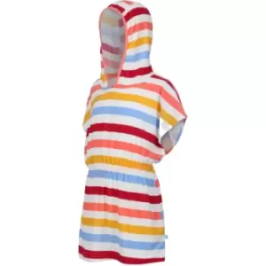 Image of Regatta Girls Bernessa Hooded Beach Towel Dress Top 9-10 Years - Waist 61-64cm (Height 135-140cm)