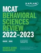 Image of mcat behavioral sciences review 2022 2023 online book