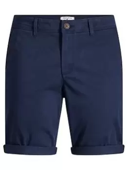 Image of Jack & Jones Junior Boys Bowie Chino Shorts - Navy, Size 12 Years