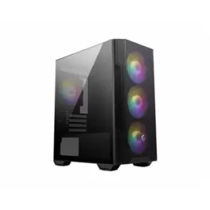 Image of MSI MAG FORGE M100R computer case Midi Tower Black Transparent