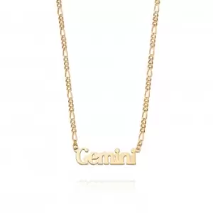 Image of Gemini Zodiac 18ct Gold Plated Necklace ZN03_GP