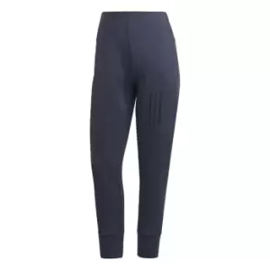 Image of adidas Mission Victory Slim-Fit High-Waist Tracksuit Bott - Legend Ink Metallic