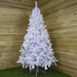 Image of Kaemingk - 7ft (210cm) Imperial Pine Christmas Tree in White 770 tips 137cm Diameter