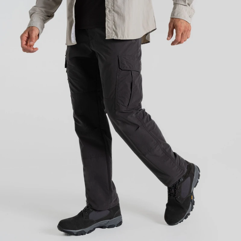 Image of Craghoppers Craghoppers Men NosiLife' Cargo Trouser in Dark Grey Size: 32R Dark Grey 32R Male 5063260035408