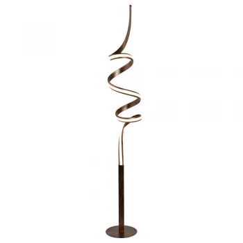 Image of LED Floor Lamp Rustic Brown