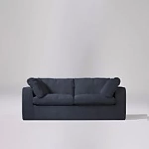 Image of Swoon Seattle House Weave 2 Seater Sofa - 2 Seater - Navy