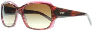 Image of DKNY DY4048 Sunglasses Brown Striped / Violet 342413 55mm