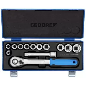 Image of Gedore 19 KMU-20 Bit set Metric 1/2 (12.5 mm) 13 Piece 2545810