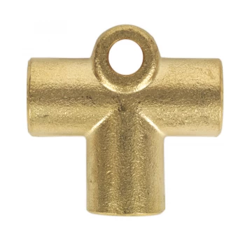 Image of Sealey BC38243WAY Brake Tube Connector 3/8"UNF x 24tpi 3-Way