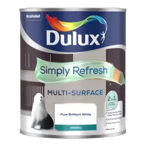 Image of Dulux Simply Refresh Multi Surface Natural Calico Eggshell Paint 750ml