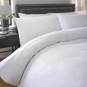 Image of Charbury Duvet Cover and Pillowcase Set White White