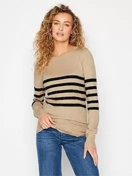 Image of Long Tall Sally Natural Stripe Jumper, Natural, Size 14-16, Women